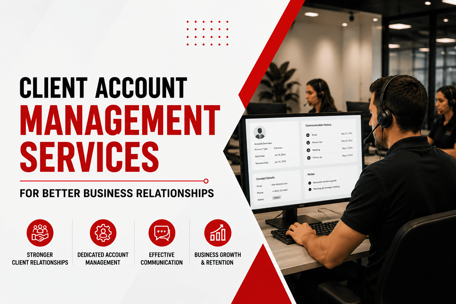 Client Account Management Services For Better Business Relationships