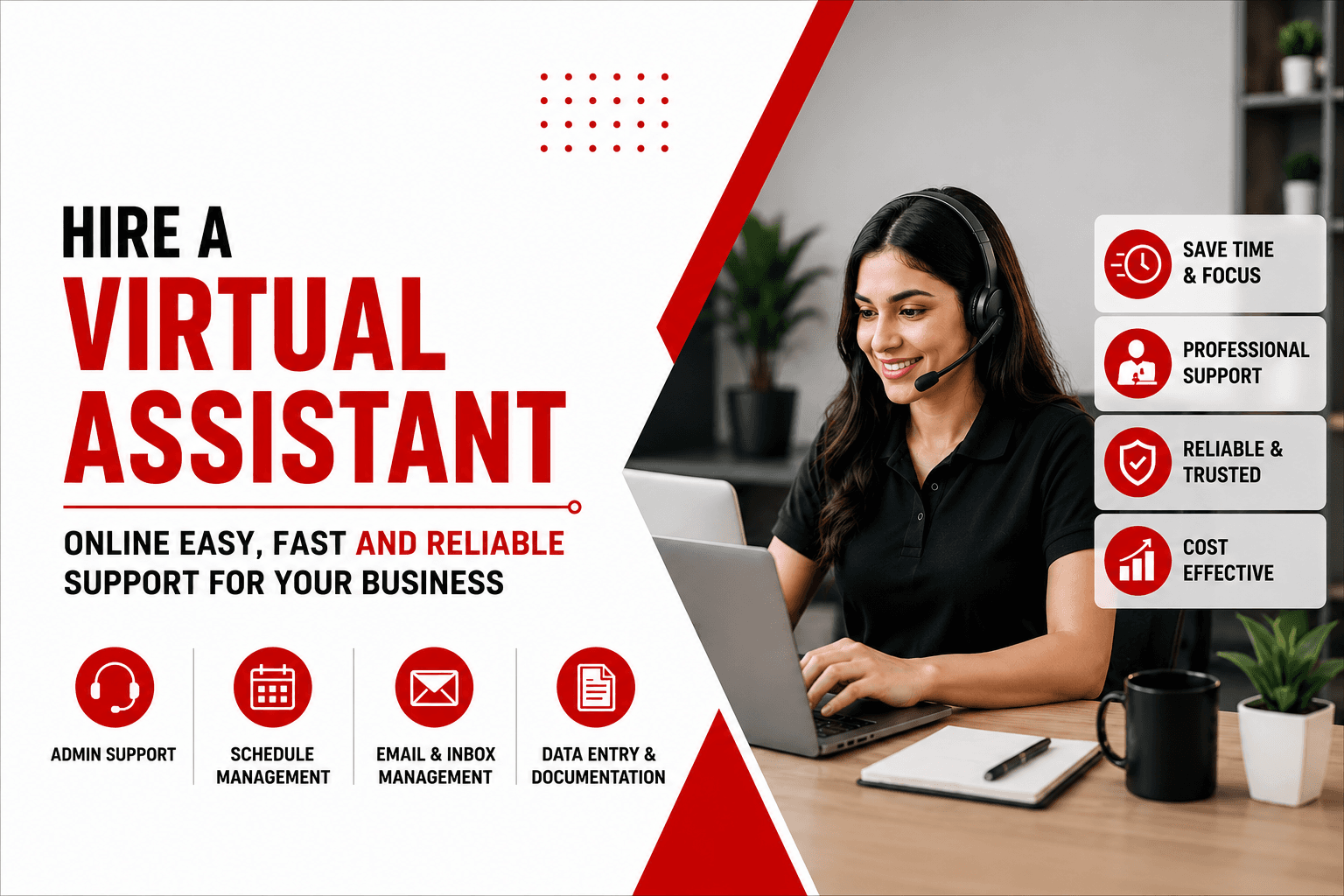 Hire a Virtual Assistant Online Easy Fast and Reliable Support for Your Business