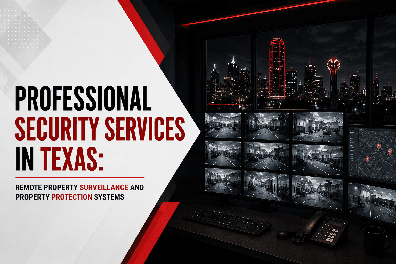 Professional Security Services in Texas: Remote Property Surveillance and Property Protection Systems