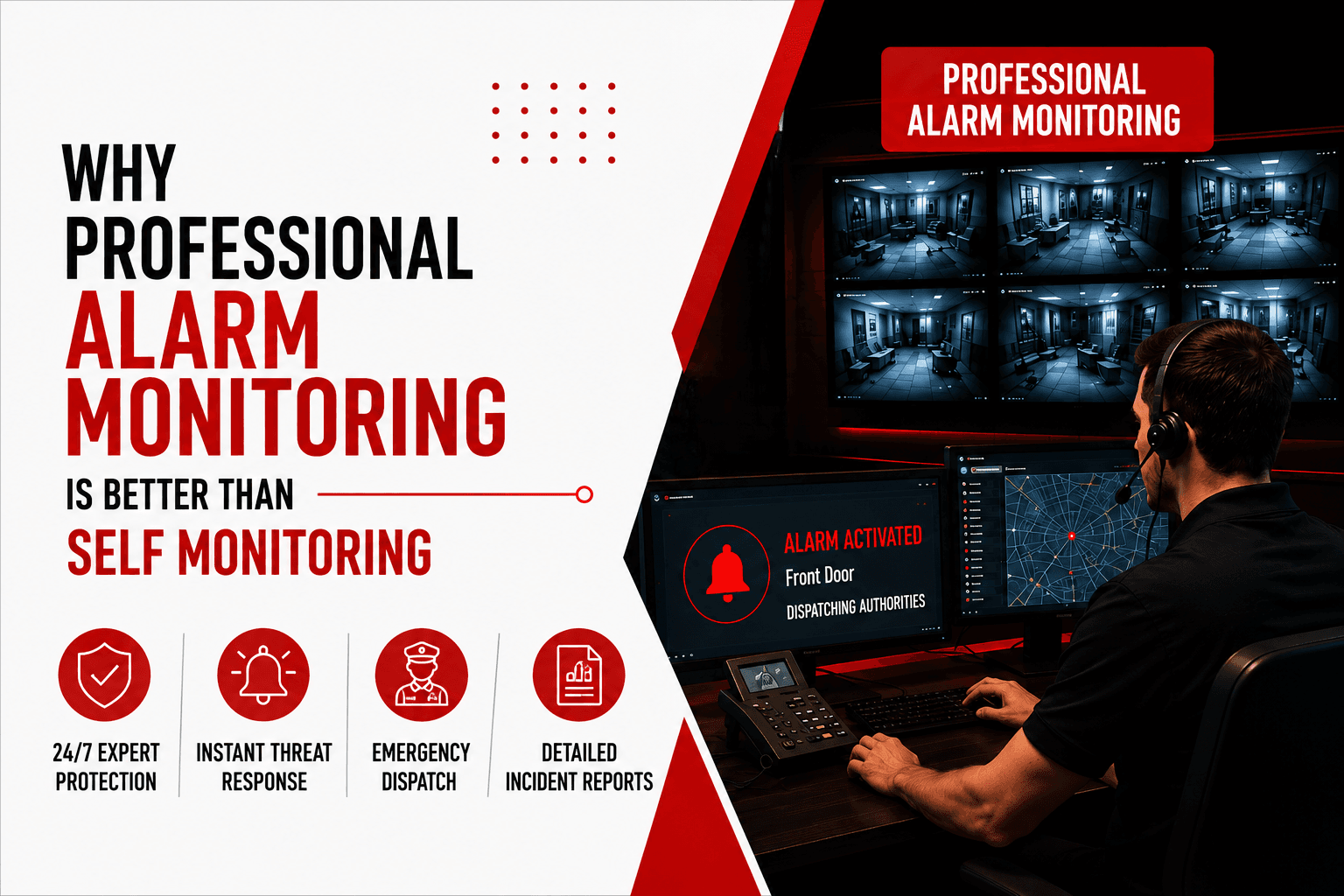 Why Professional Alarm Monitoring Is Better Than Self Monitoring