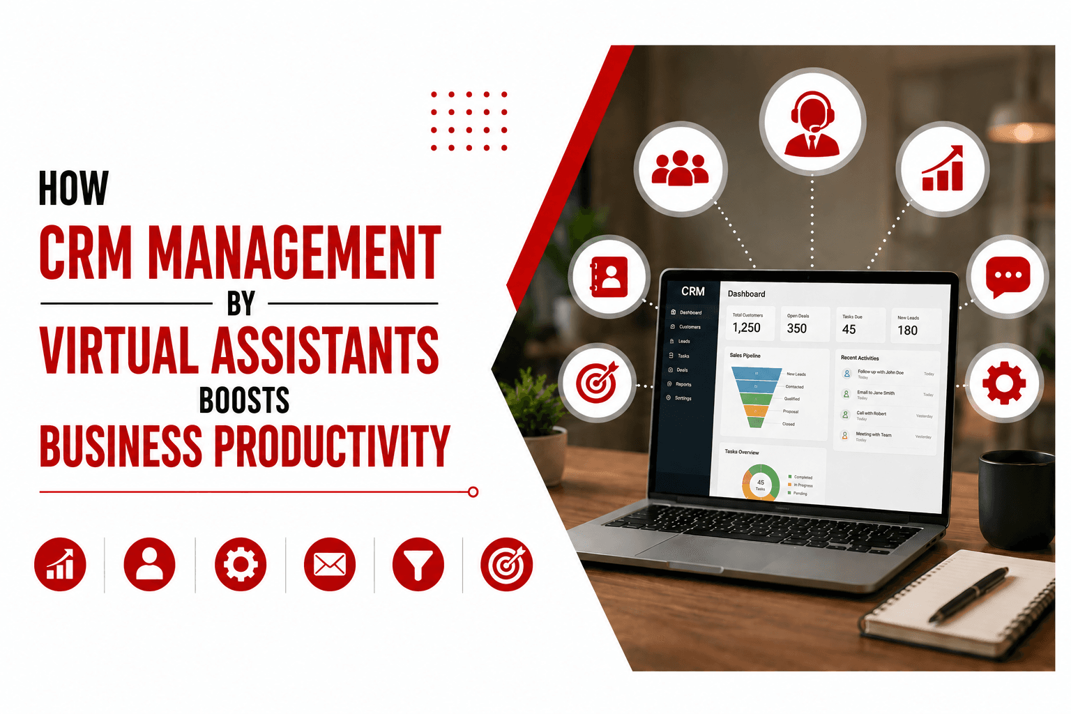 How CRM Management by Virtual Assistants Boosts Business Productivity