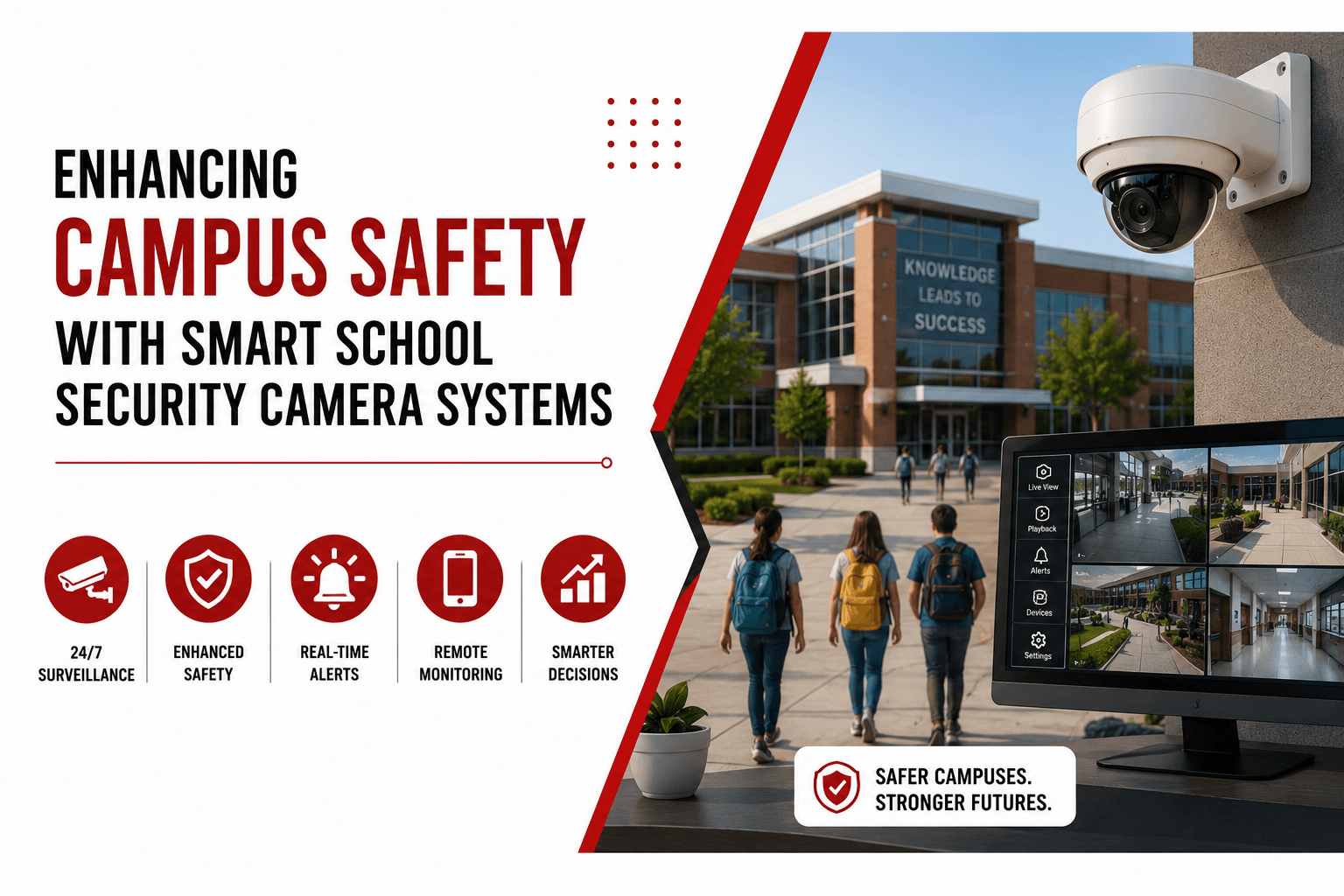 Enhancing Campus Safety with Smart School Security Camera Systems