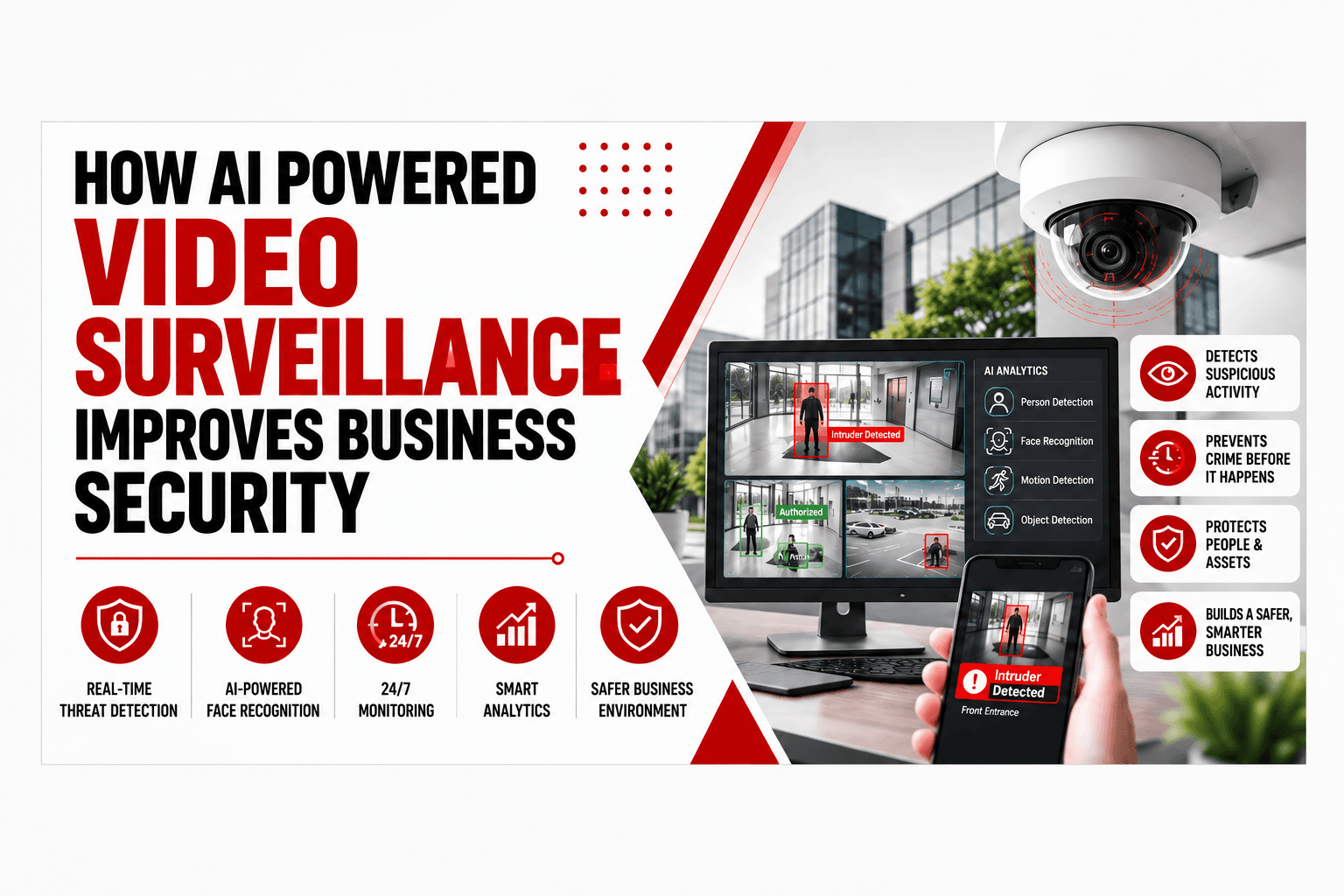 How AI Powered Video Surveillance Improves Business Security