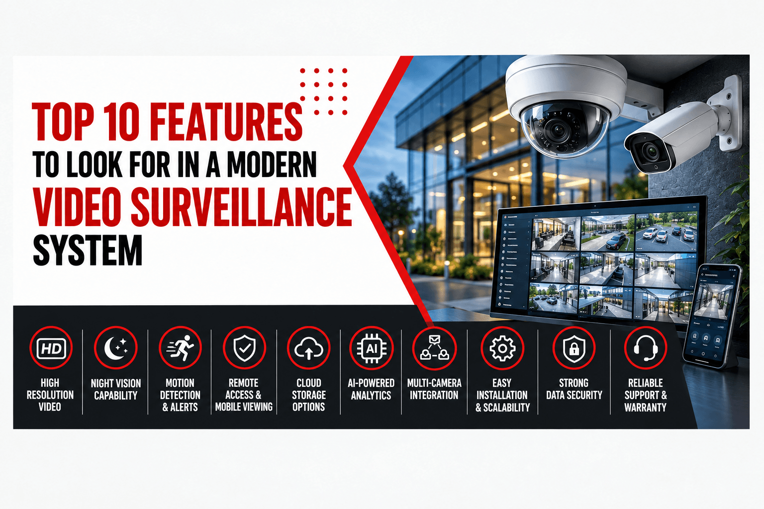 Top 10 Features to Look for in a Modern Video Surveillance System